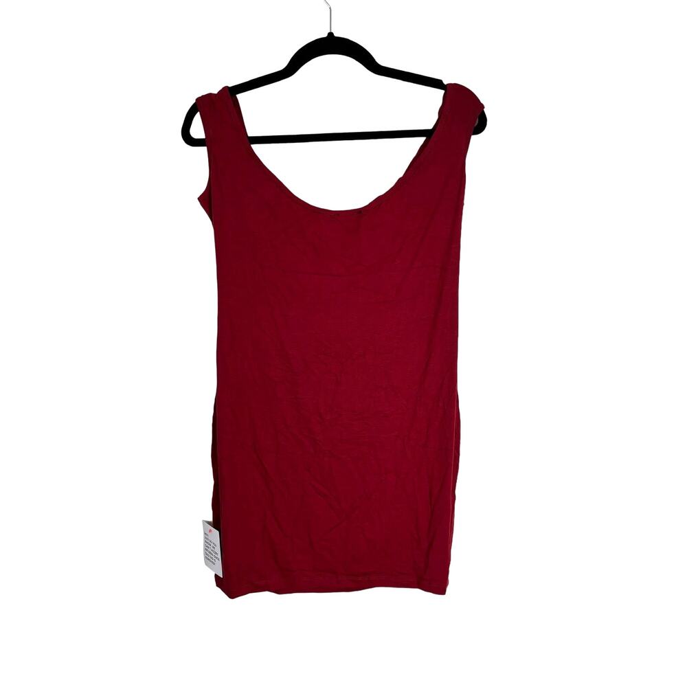NWOT ASOS Off Shoulder Cutout Mini Dress Red - Size 14 - Picture 3 of 7
